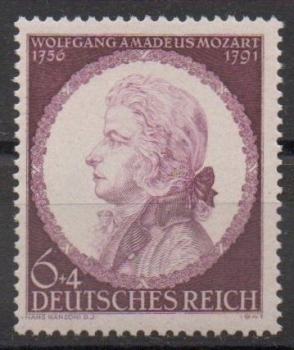 Michel Nr. 810, Wolfgang Amadeus Mozart postfrisch.